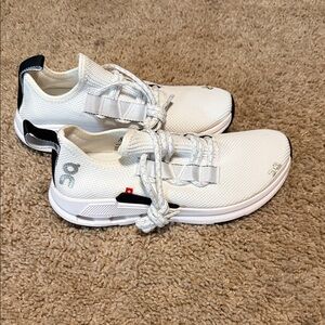 On Running Women's White and Black Athletic Shoes